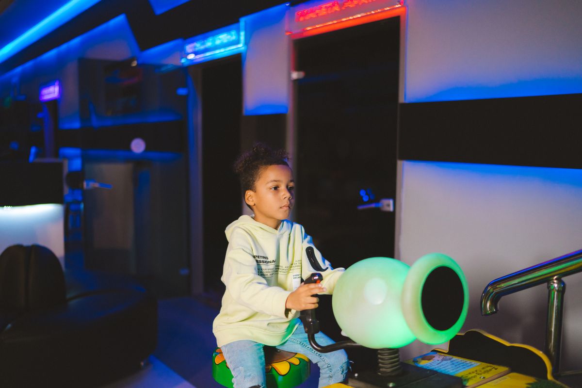 Crianças no arcade